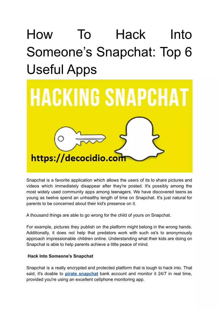 how someone s snapchat top 6 useful apps