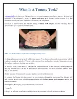 What Is A Tummy Tuck? - slide 1