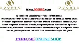 Odorso Perfume | ODORSO.COM - PERFUME ONLINE SHOP
