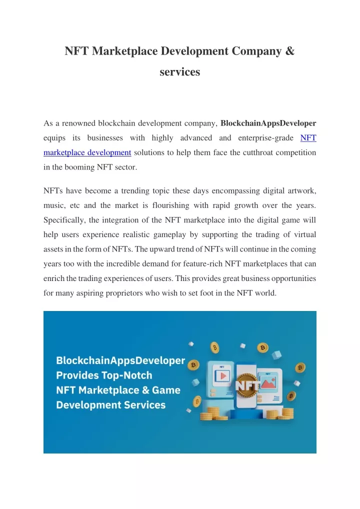 nft marketplace development company