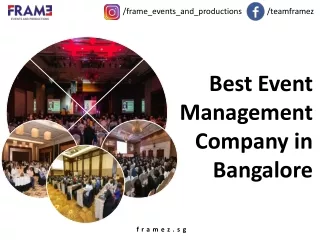 frame events and productions