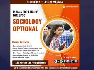Best Coaching for Sociology Optional in Delhi