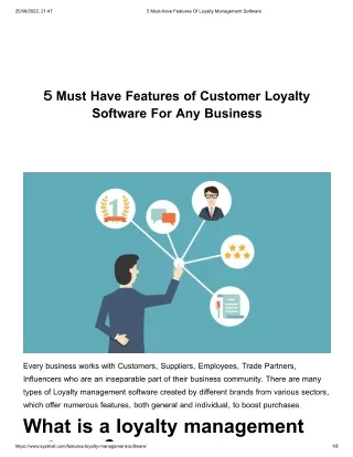 5 Must Have Features of Customer Loyalty Software For Any Business