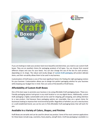 if you are looking to make your product look more