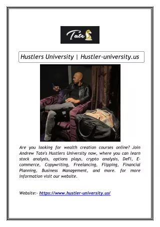 Hustlers University | Hustler-university.us