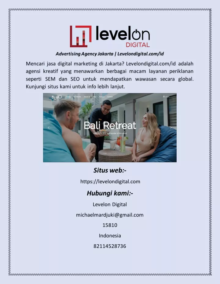 advertising agency jakarta levelondigital com id