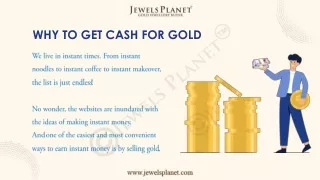 Why to get cash for gold