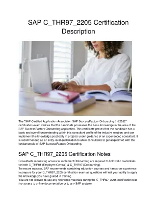 sap c thr97 2205 certification description