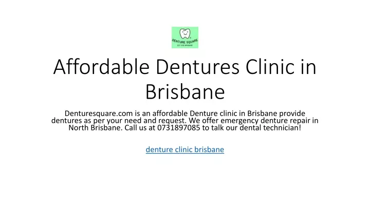 affordable dentures clinic in brisbane