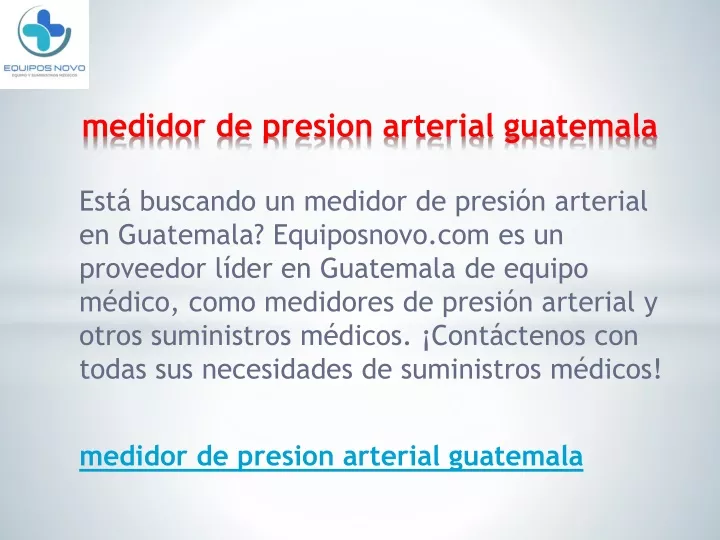 medidor de presion arterial guatemala