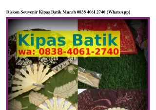 Diskon Souvenir Kipas Batik Murah