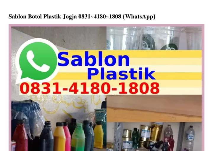 sablon botol plastik jogja 0831 4180 1808 whatsapp