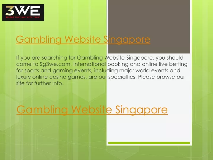 gambling website singapore