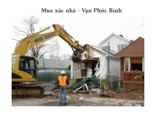 Mua xác nhà - Vạn Phúc Bình