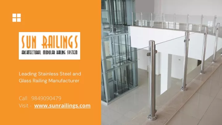 leading stainless steel and glass railing