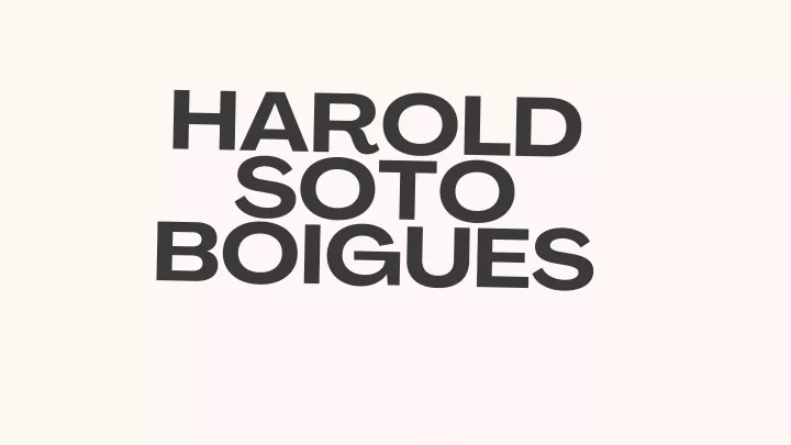 harold soto boigues