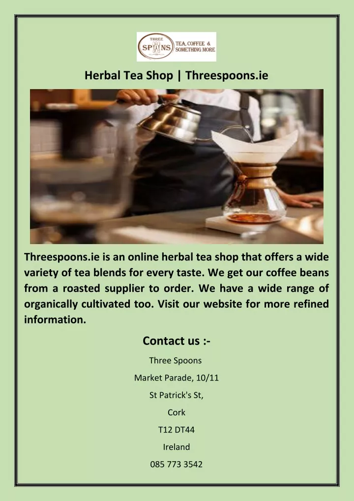 herbal tea shop threespoons ie