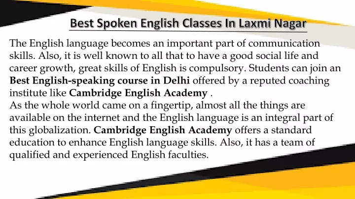 best spoken english classes in laxmi nagar