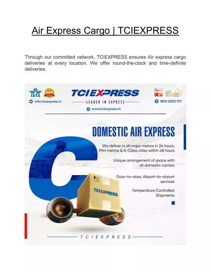 air express cargo tciexpress