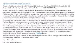 https www dope review com plr sites review what