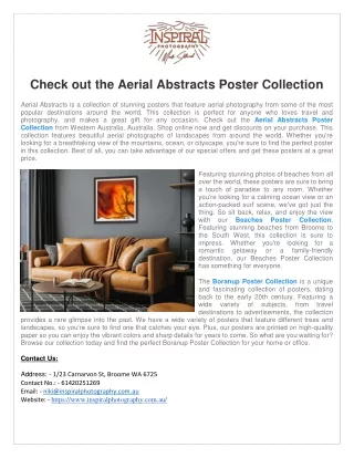 Aerial Abstracts Poster Collection