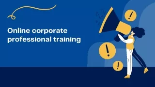 online corporate professional training