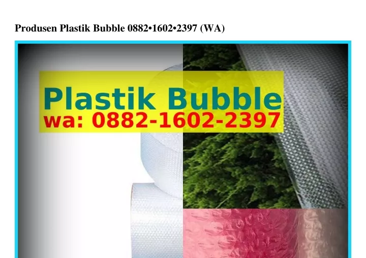 produsen plastik bubble 0882 1602 2397 wa