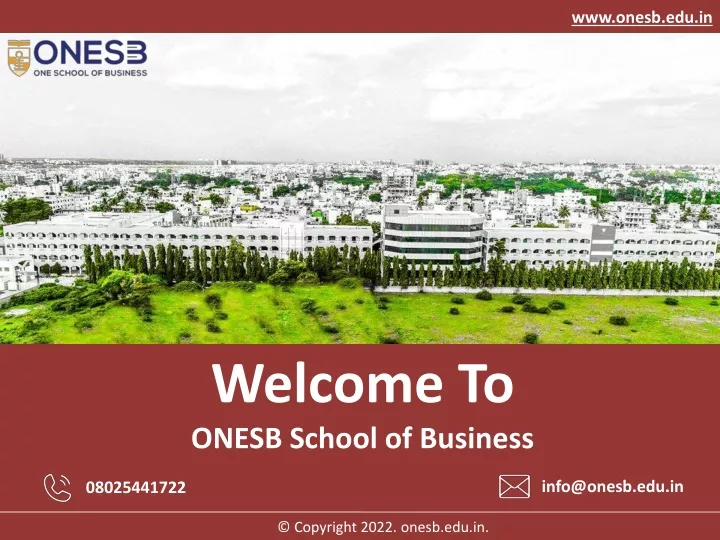 www onesb edu in