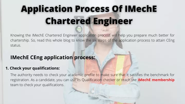 knowing the imeche chartered engineer application