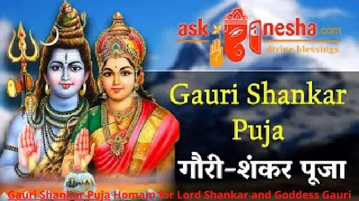 gauri shankar puja homam for lord shankar