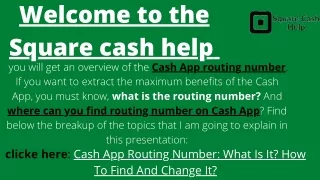 welcome to the square cash help