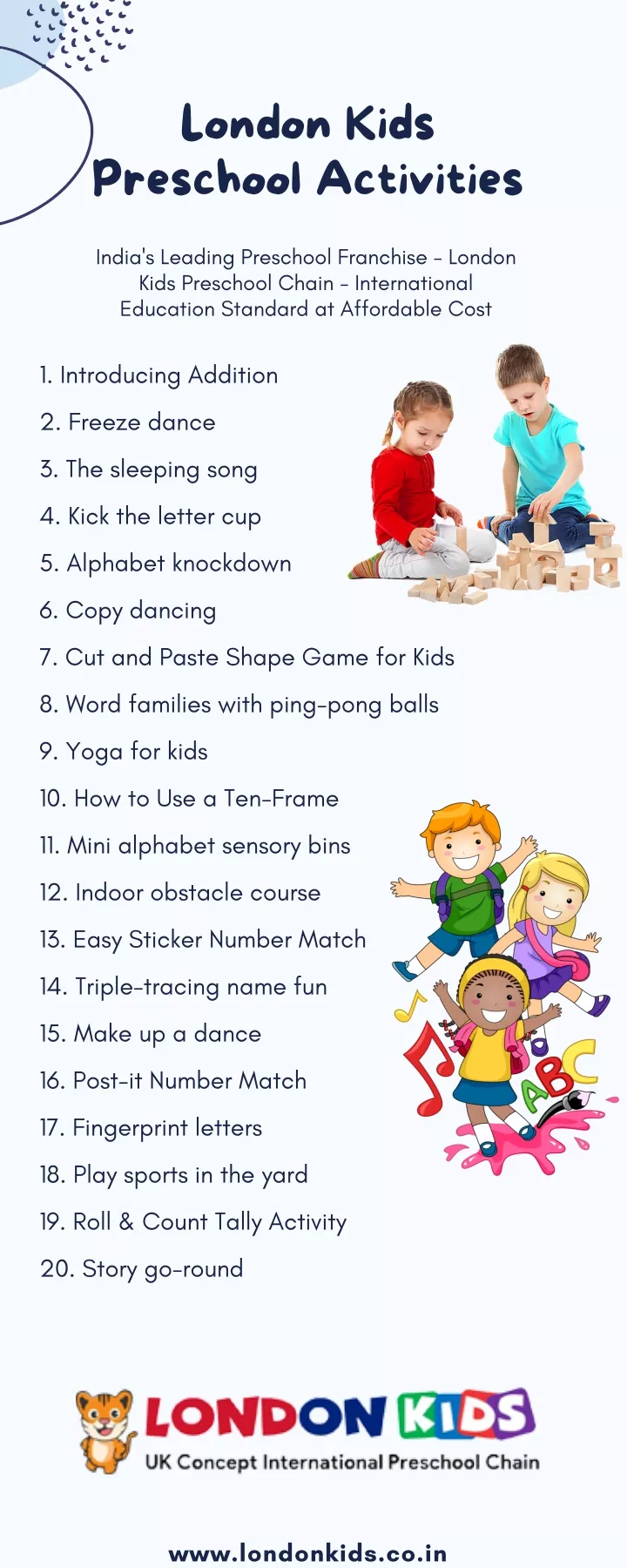 london kids preschool activities