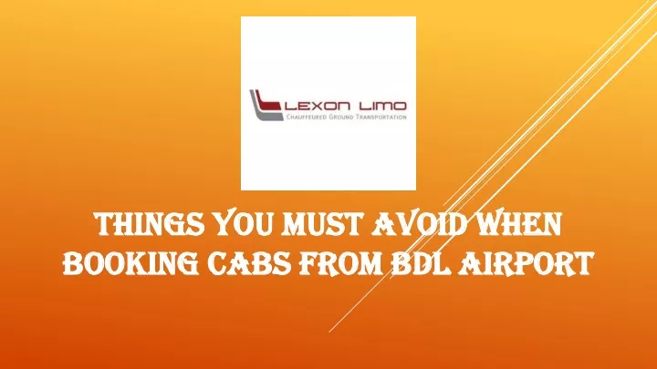 things you must avoid when booking cabs from bdl airport