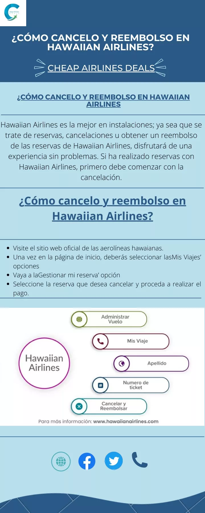 c mo cancelo y reembolso en hawaiian airlines
