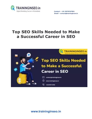 Top SEO Skills Needed to Make a Successful Career in SEO