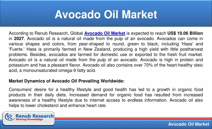 avocado oil market