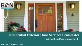 Residential Exterior Door Services Leominster