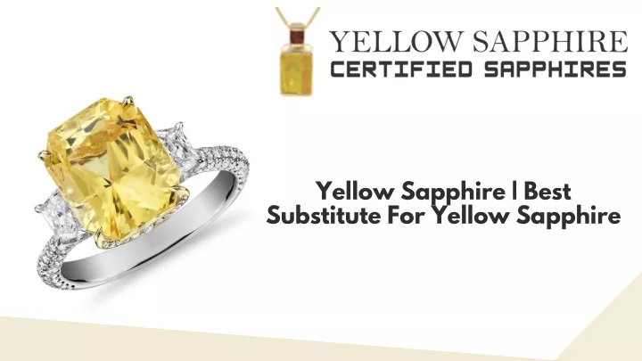 yellow sapphire best substitute for yellow