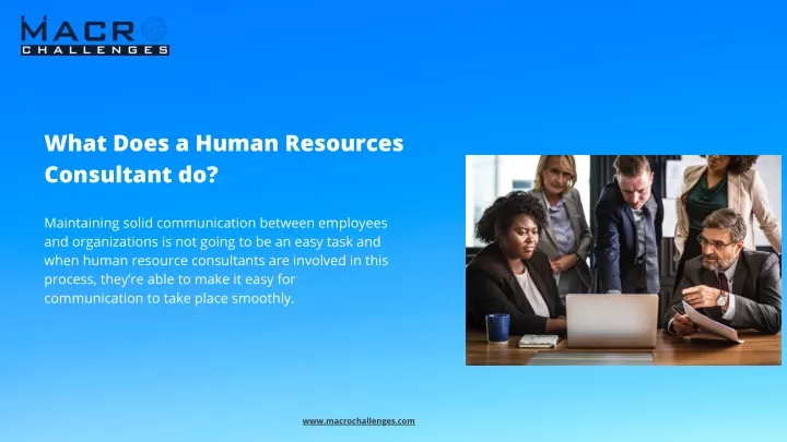 what does a human resources consultant do