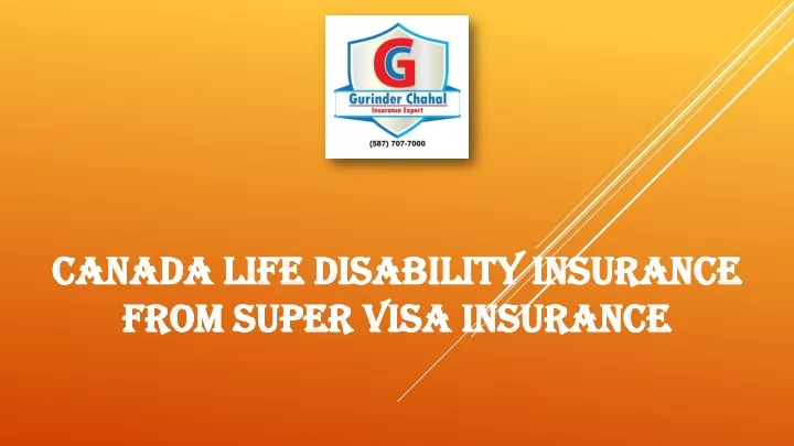 canada life disability insurance from super visa insurance