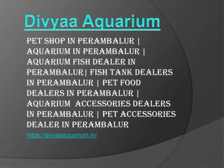 pet shop in perambalur aquarium in perambalur