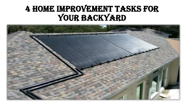 4 home improvement tasks for 4 home improvement