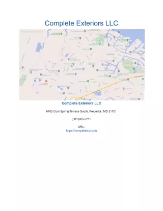complete exteriors llc