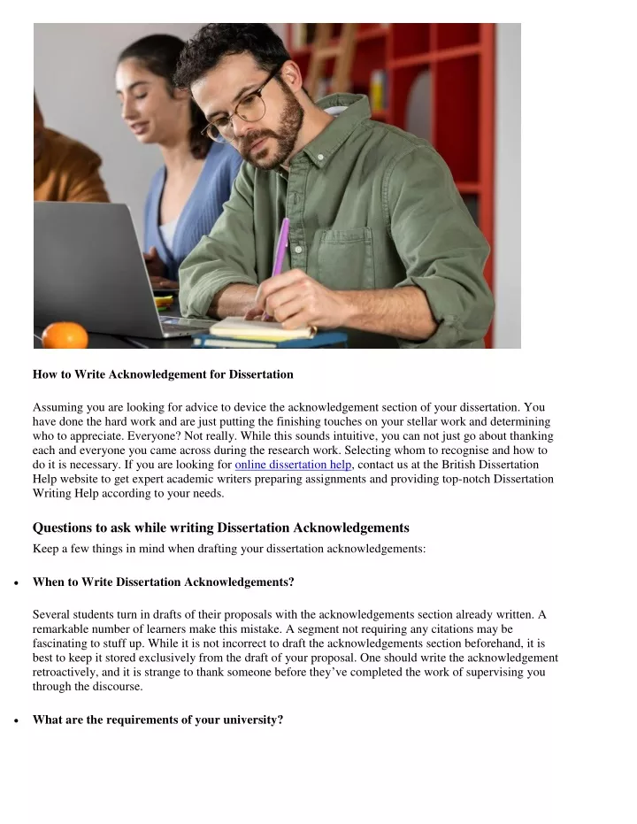 PPT - How To Write Acknowledgement For Dissertation PowerPoint ...