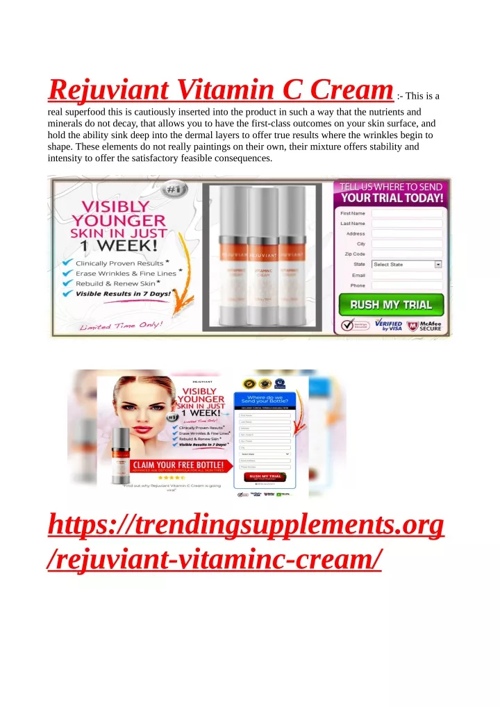 rejuviant vitamin c cream this is a real