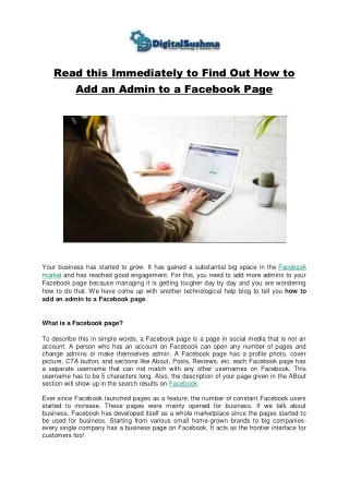 read this immediately to find