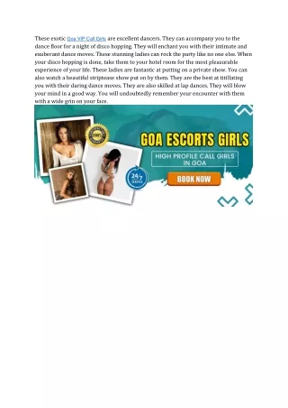 Goa VIP Call Girls