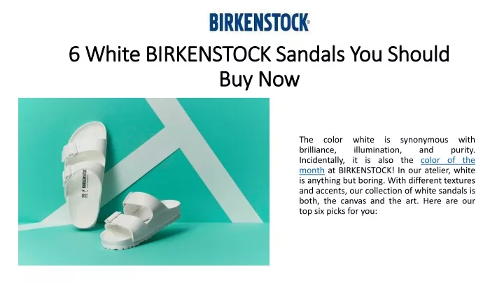 6 white birkenstock sandals you should buy now