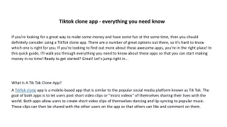 tiktok clone