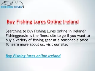 Buy Fishing Lures Online Ireland  Fishinggear.ie